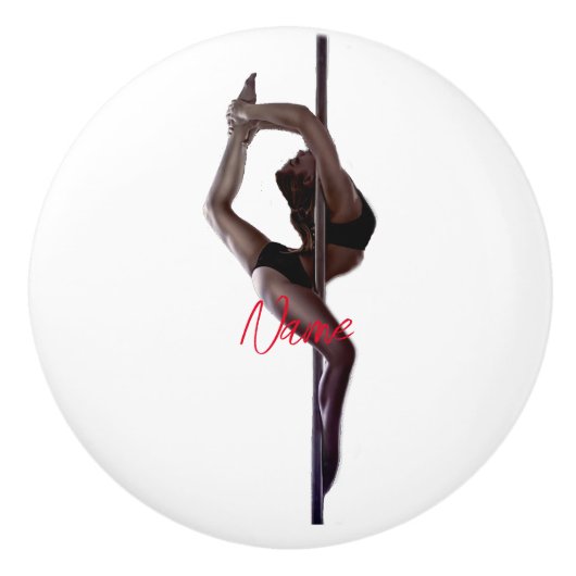Vrouw Dancer Thunder_Cove Keramische Knop (Voorkant)