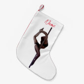 Vrouw Dancer Thunder_Cove Kleine Kerstsok (Voorkant (Hangend))