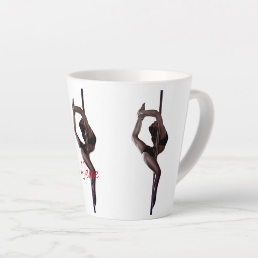 Vrouw Dancer Thunder_Cove Latte Mok (Rechterhoek)