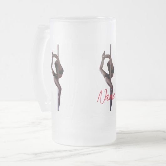 Vrouw Dancer Thunder_Cove Matglas Bierpul (Voorkant links)