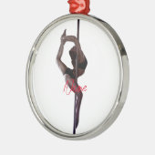 Vrouw Dancer Thunder_Cove Metalen Ornament (Links)