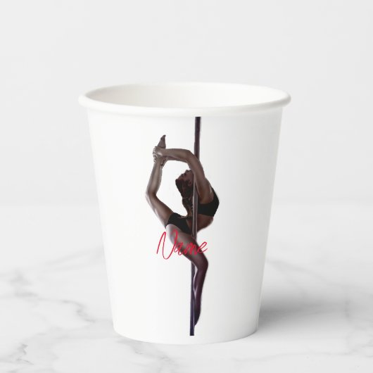 Vrouw Dancer Thunder_Cove Papieren Bekers (Voorkant)