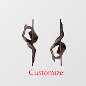 Vrouw Dancer Thunder_Cove Raamsticker (Vel)