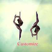 Vrouw Dancer Thunder_Cove Raamsticker (Vel 3)