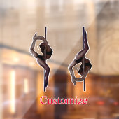 Vrouw Dancer Thunder_Cove Raamsticker (Vel 2)