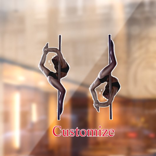 Vrouw Dancer Thunder_Cove Raamsticker (Vel 2)