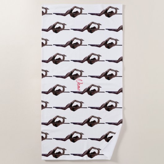 Vrouw Dancer Thunder_Cove Strandlaken (Voorkant)