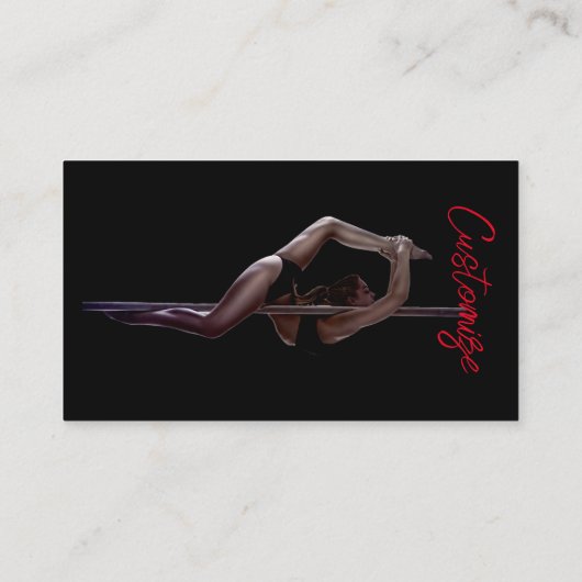 Vrouw Dancer Thunder_Cove Visitekaartje (Achterkant)
