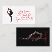 Vrouw Dancer Thunder_Cove Visitekaartje (Voorkant / Achterkant)