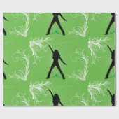 Vrouw Dancing Wrapping Papier (Vlak)