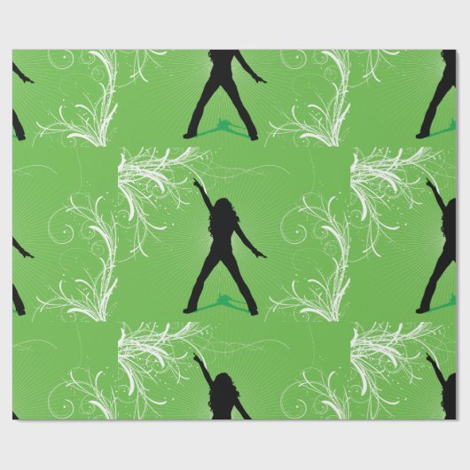 Vrouw Dancing Wrapping Papier (Vlak)