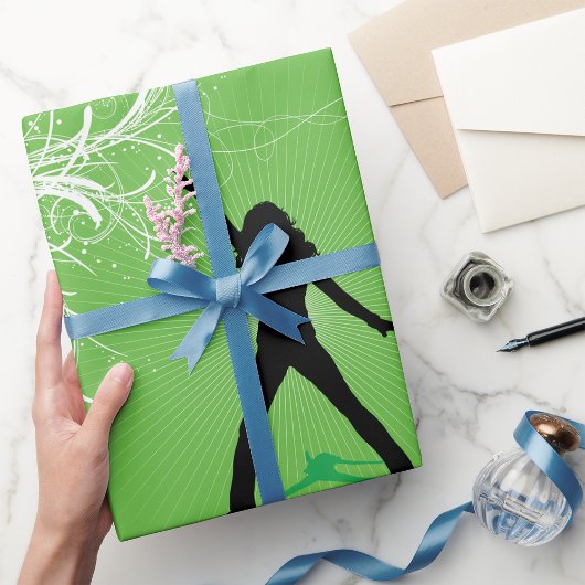 Vrouw Dancing Wrapping Papier