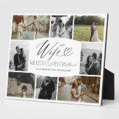 Vrouw dankbaar voor elk moment fotocollage fotoplaat (Zijkant)