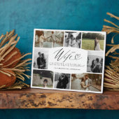 Vrouw dankbaar voor elk moment fotocollage fotoplaat (Zijkant)