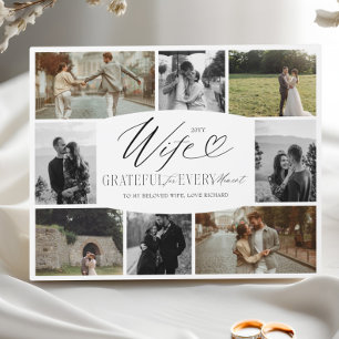 Vrouw dankbaar voor elk moment fotocollage fotoplaat