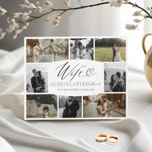 Vrouw dankbaar voor elk moment fotocollage fotoplaat