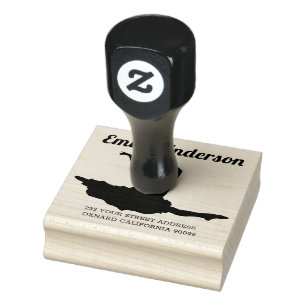 Vrouw dans pose rubberstempel