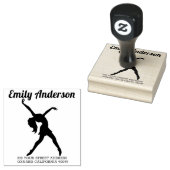 Vrouw dans poses 2 rubberstempel (Gestempeld)