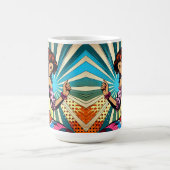  vrouw dansen salsa Pop kunst Koffiemok (Center)