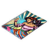  vrouw dansen salsa Pop kunst Notitieboek (Linkerzijde)