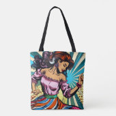 vrouw dansen salsa Pop kunst Tote Bag (Achterkant)