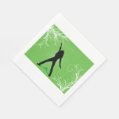 Vrouw dansende papieren servetten (Hoek)