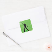 Vrouw dansende stickers (Envelop)