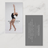 Vrouw danser, danserend instructeur, danser visitekaartje (Voorkant / Achterkant)