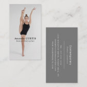 Vrouw danser, danserend instructeur, danser visitekaartje (Voorkant / Achterkant)