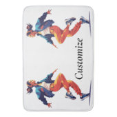 Vrouw danser Hip Hop Thunder_Cove Badmat (Voorkant Verticaal)