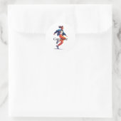Vrouw danser Hip Hop Thunder_Cove Ronde Sticker (Tas)