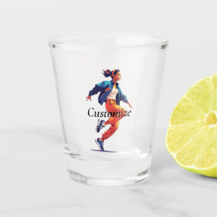 Vrouw danser Hip Hop Thunder_Cove Shot Glas