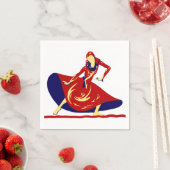 Vrouw Danser Party Servetten (Insitu)