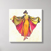 Vrouw danseres canvas afdruk (Voorkant)