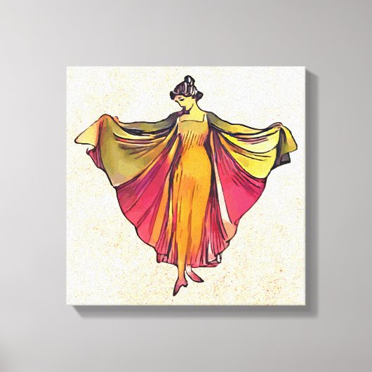 Vrouw danseres canvas afdruk (Voorkant)