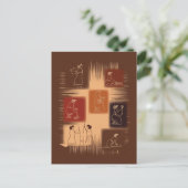 Vrouw - de ruggengraat briefkaart (Staand voorkant)