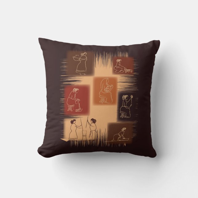 Vrouw - de ruggengraat kussen (Voorkant)