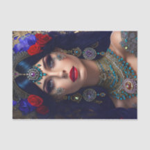 Vrouw Decoratief Weefseldocument