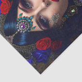 Vrouw Decoratief Weefseldocument Tissuepapier (Detail)