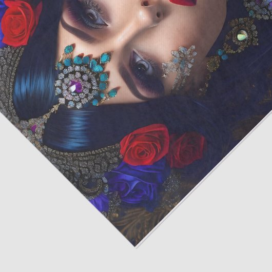 Vrouw Decoratief Weefseldocument Tissuepapier (Detail)