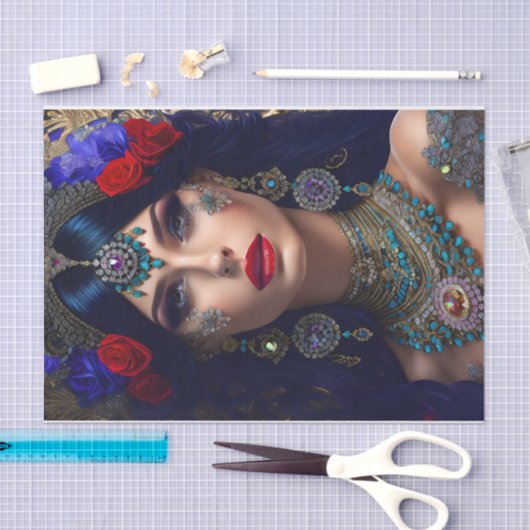 Vrouw Decoratief Weefseldocument Tissuepapier (Craft)