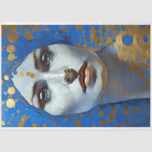 vrouw decoupage tissuepapier (Voorkant)