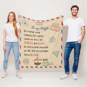 Vrouw Deken Custom Design Bruiloft Gift