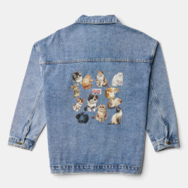 VROUW DENIUM "CAT WHISPERER" JAS DENIM JACKET