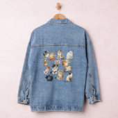 VROUW DENIUM "CAT WHISPERER" JAS DENIM JACKET (Hangar)