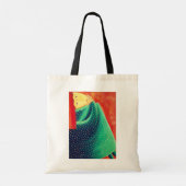 Vrouw denkt aan fijne kunstschilderijen tote bag (Achterkant)