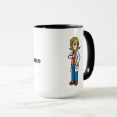 Vrouw Dentist Name Mok (Voorkant rechts)