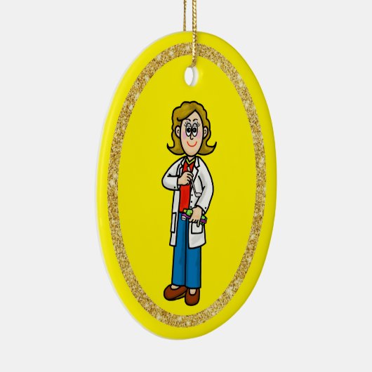 Vrouw Dentist Ornament (Rechts)