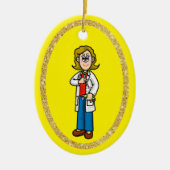 Vrouw Dentist Ornament (Voorkant)
