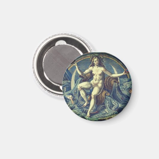 Vrouw Designer Magnet (Voorkant / Achterkant)